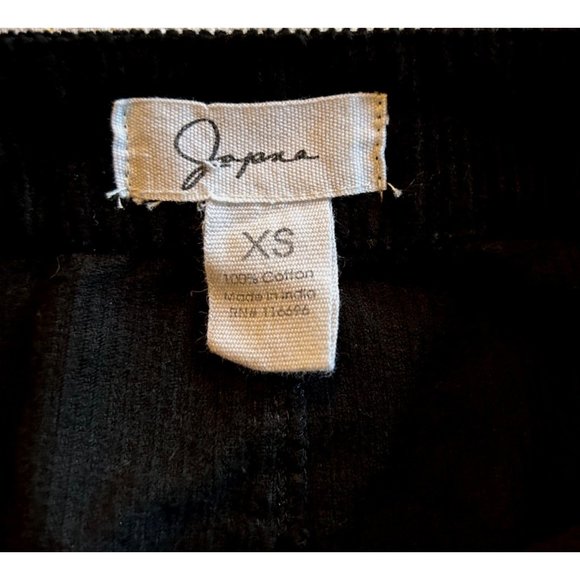 Japna Women's Black Corduroy Button Front Mini Skirt Size XS - Picture 5 of 6